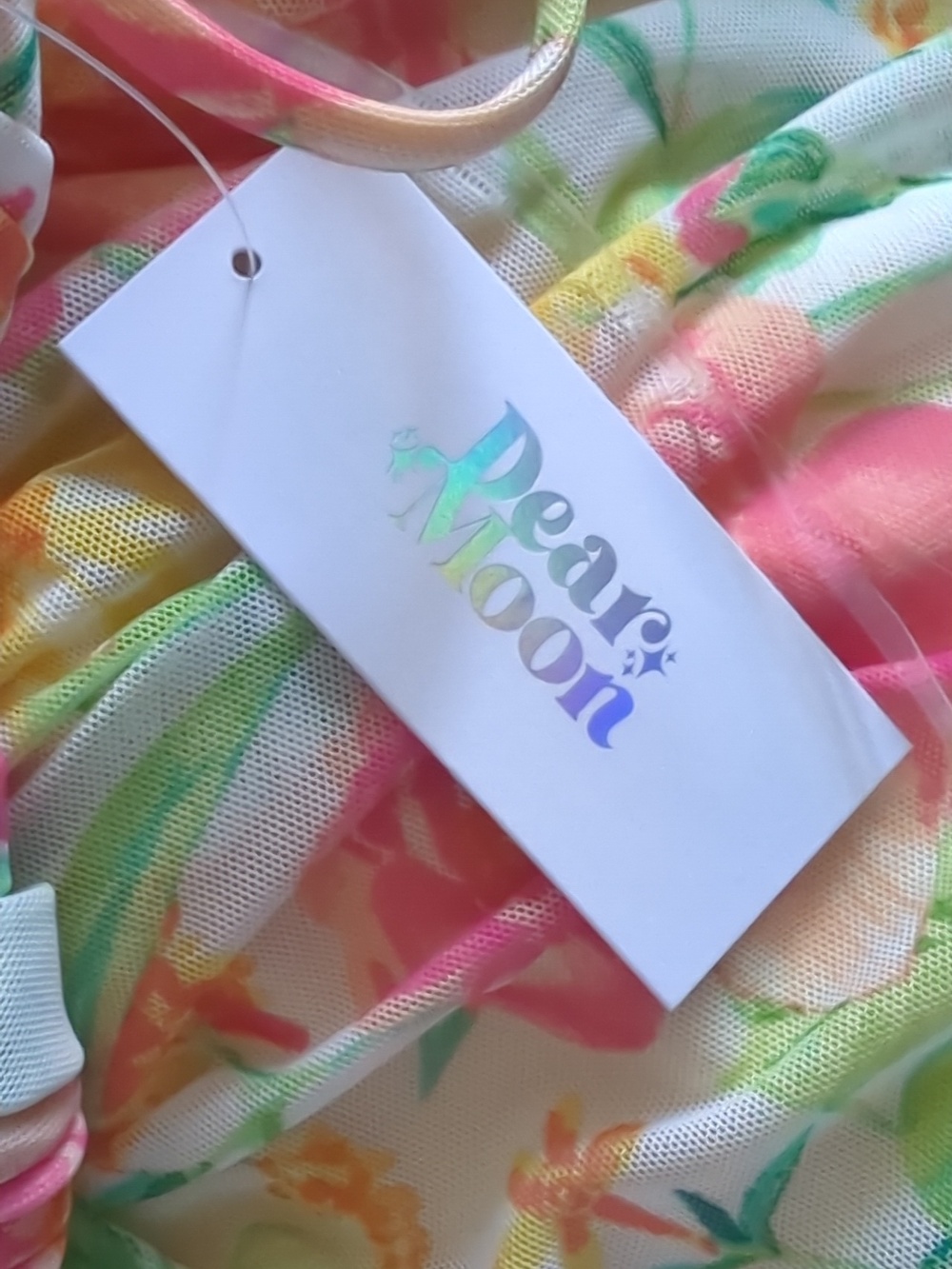 Dear MoonJuniors' Floral Ruched Cutout Gown - Picture 7 of 10
